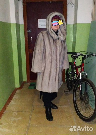 Шуба из голубой норки, р. 52/54