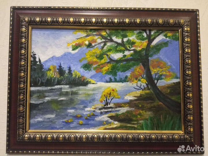 Картина маслом на холсте пейзаж 38*28