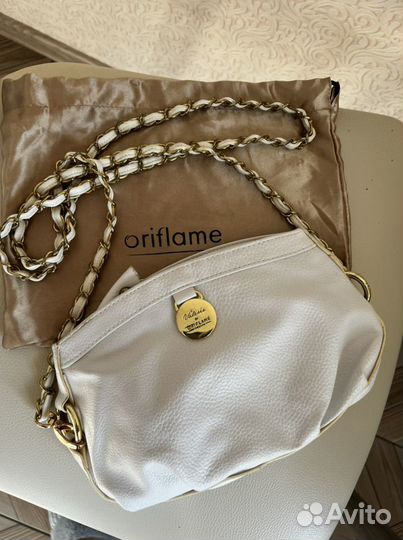 Сумка клатч белая Oriflame
