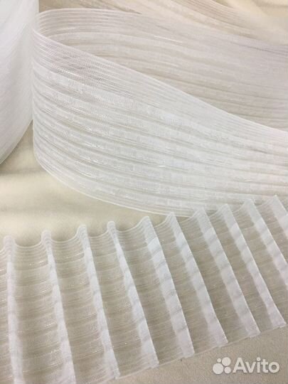 100м Шторная лента тесьма многокарманная прозрачн