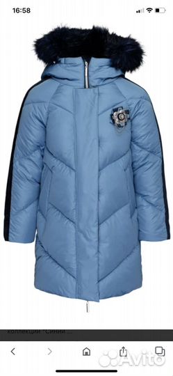 Пуховик для девочки gulliver