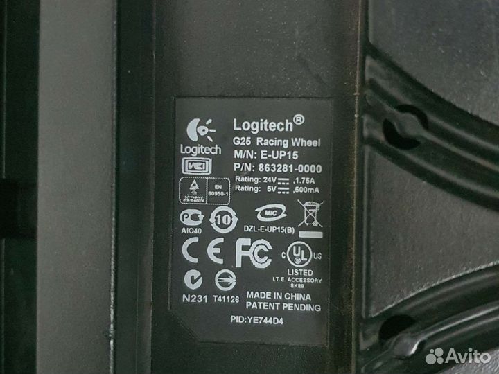 Руль logitech g25