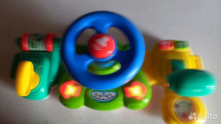 Игрушка детский руль, музыка, свет и многое другое