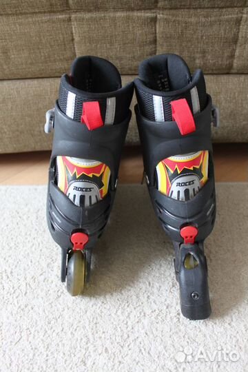 Роликовые коньки Roces раздвижные р.36-40 + сумка