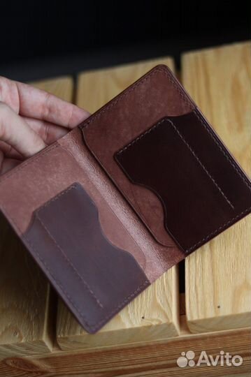 Обложка для автодокументов из натуральной кожи