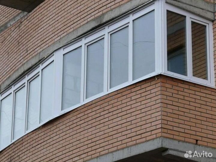 Остекление балконов и лоджий в рассрочку F7257