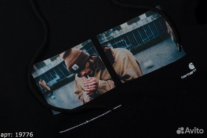 Худи Carhartt smocking Черное