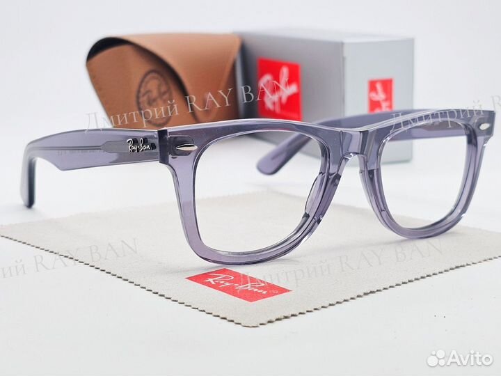 Очки Ray Ban Wayfarer RX 2140 Clear Grey 50 мм