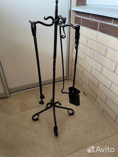 Кованый каминный набор