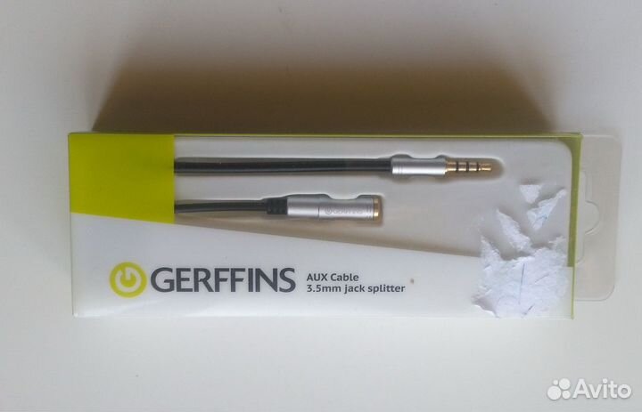 Аудио-кабель разветвитель для наушников в упаковке