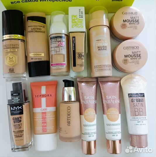 Крем тональный M.Factor,Nyx,Sefora,L'Oréal,Maybell