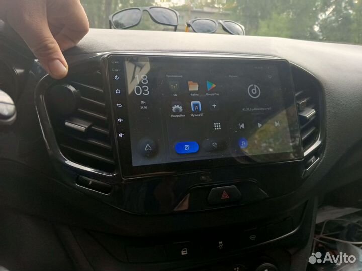 Магнитола teyes 2 din android 9 дюймов LADA vesta