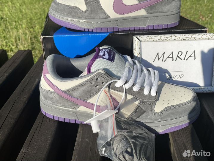 Кроссовки nike sb dunk low purple pigeon