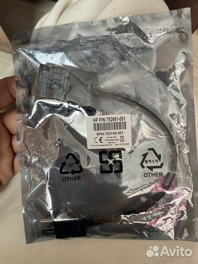 Переходник HP Display port to VGA adapter