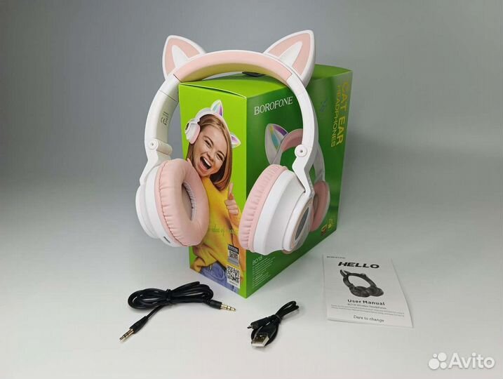 Наушники Premium-качества с ушками