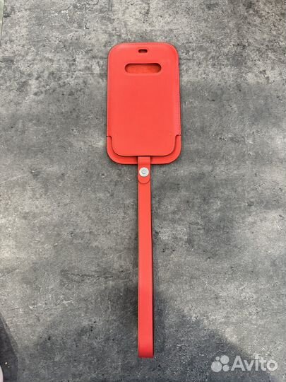 Чехол-конверт для айфон 12 мини кожанный