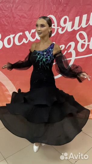 Платье для бальных спортивных танцев, стандарт