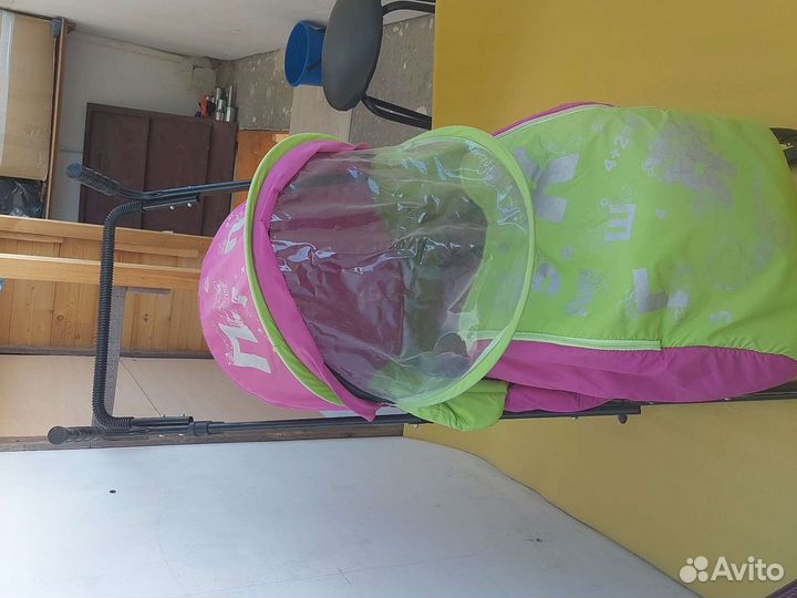 Детские санки коляска с колесами