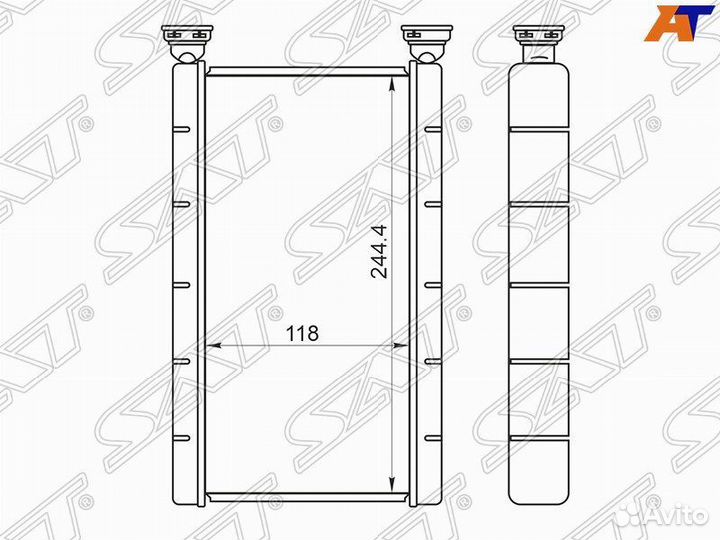 Радиатор Mazda Mpv 1999-2006 stmz823950 LW