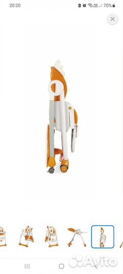 Стульчик для кормления chicco polly2start