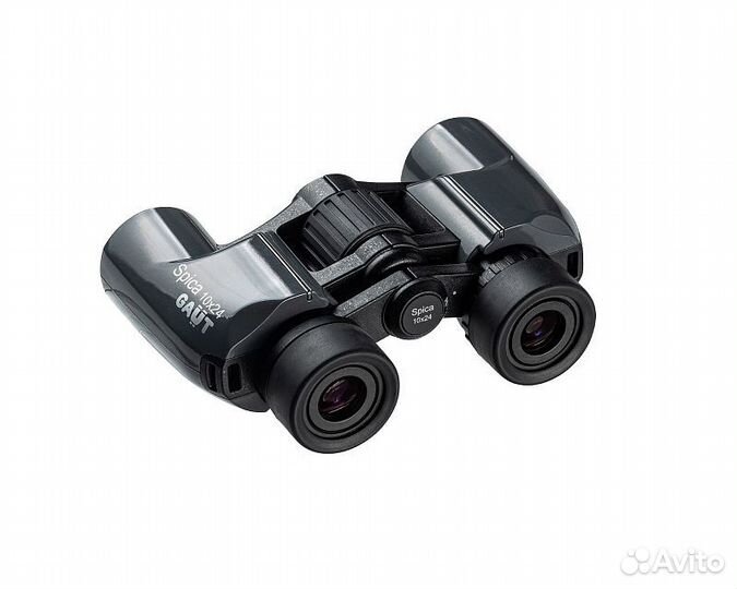 Бинокль gaut Spica 10x24, призмы Porro BAK4, серый