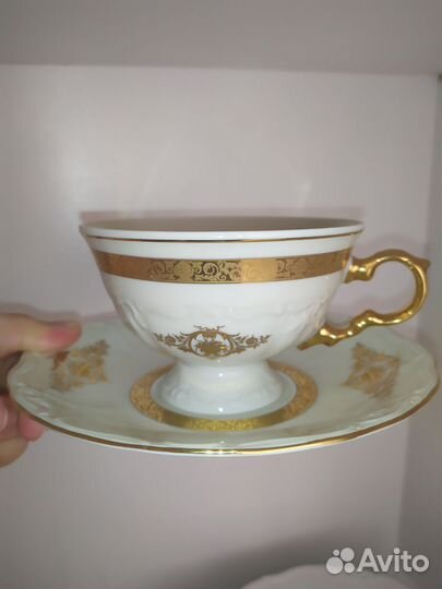 Чашки чешские с блюдцами (6)
