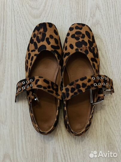 Леопардовые балетки 36