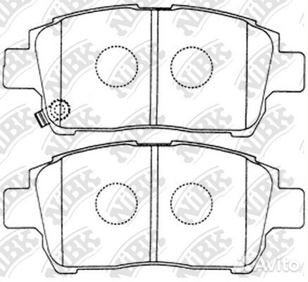 Колодки NiBK PN1472 PN1472 NiBK