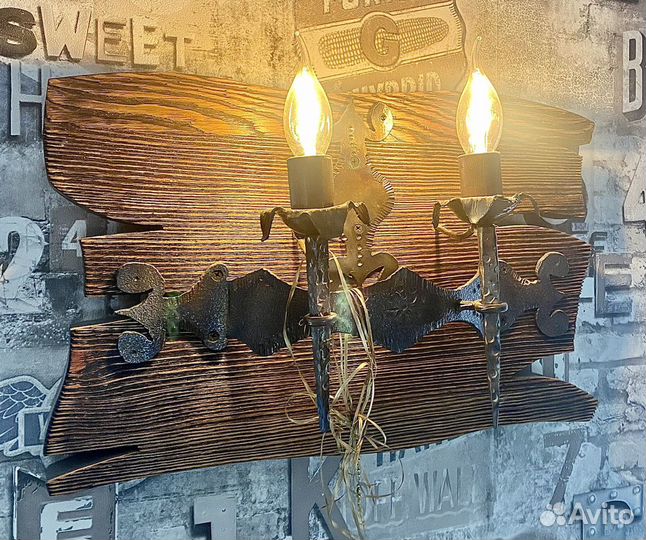 Бра ручной работы, ковка