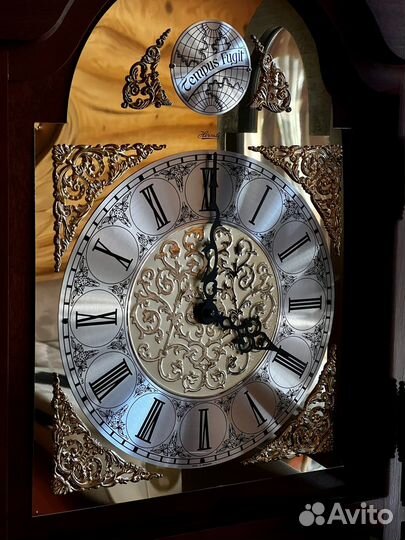 Часы напольные hermle 195см с боем и мелодией