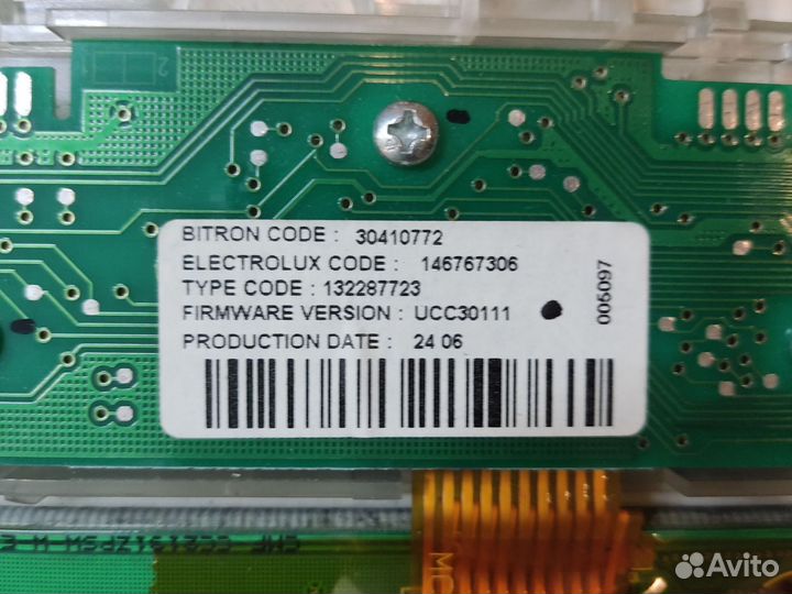 Плата индикации Electrolux EWT 1037