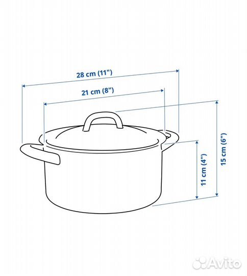 Кастрюля IKEA вардаген