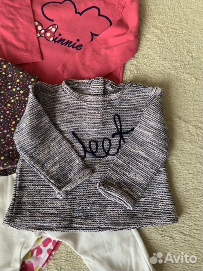 Вещи пакетом на девочку 74 размер