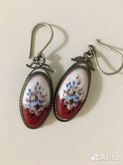 Серьги кольцо СССР