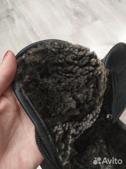 Кепка танкетка из натур.кожи унисекс