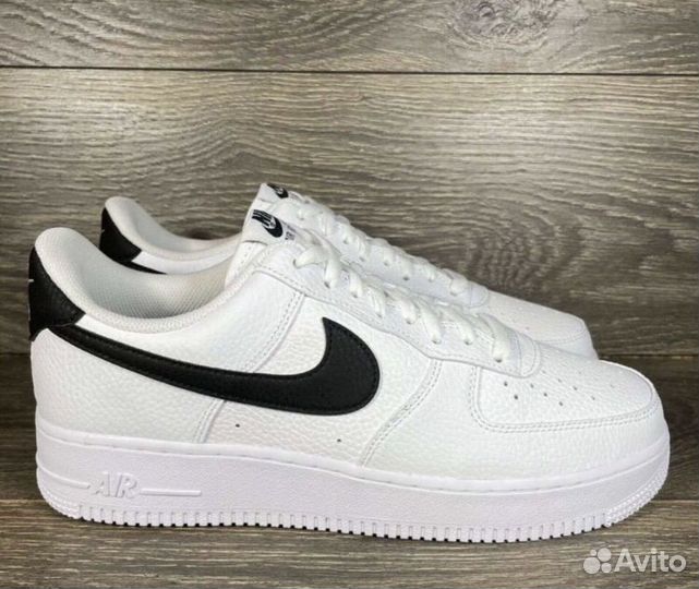 Nike air force 1 white black - новые форсы