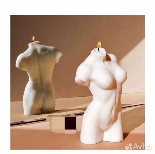 Силиконовая форма для мыла и свечей тело женщины