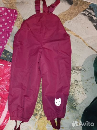 Дождевик 2шт и полукомбинезон 86-92