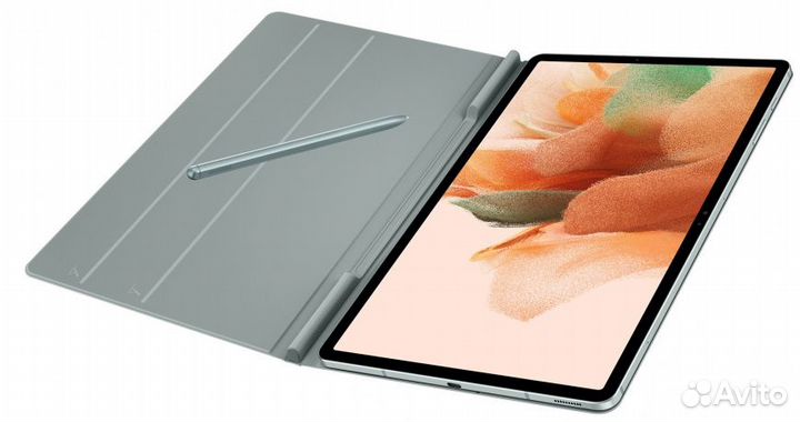 Original Чехол Планшета Samsug S7+ / S7 FE silver