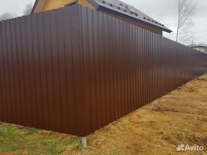 Забор из профнастила