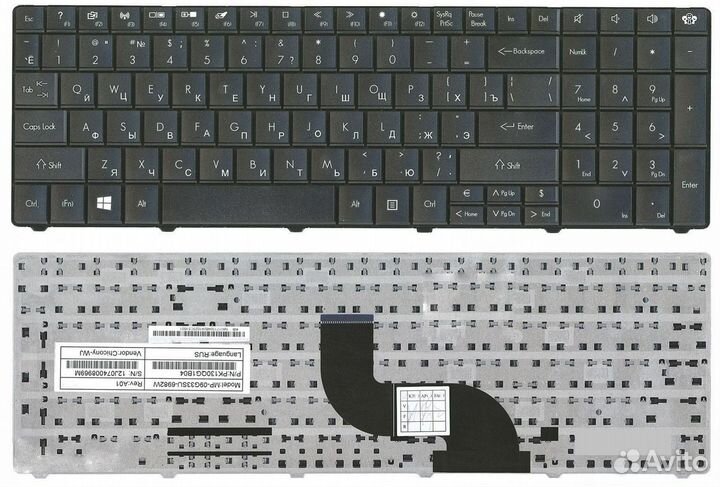 Клавиатура Packard Bell EasyNote te11hc новая