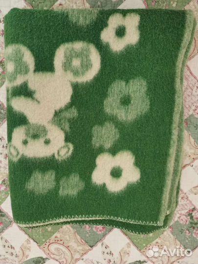 Одеяло детское шерстяное СССР