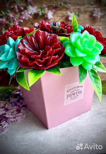 Мыло ручной работы букеты