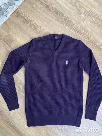 Мужской шерстяной джемпер US polo assn