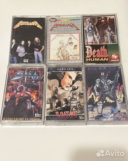 Аудиокассеты Metallica metal death thrash black