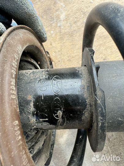 Стойка правая всборе на киа рио хендай солярис