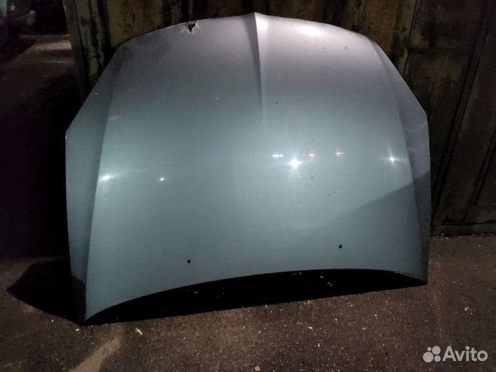 Капот на Мицубиси Лансер 9 серо-зеленый (А86)