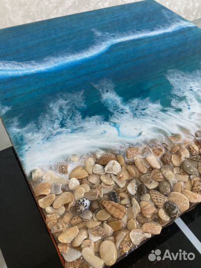 Столик для завтрака с эпоксидной смолой