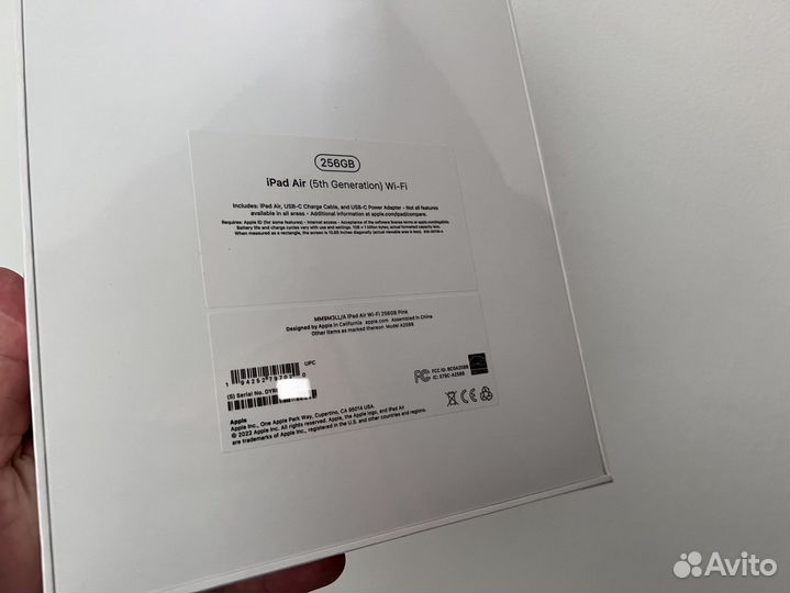 Новый iPad Air 5 M1 256Gb Pink