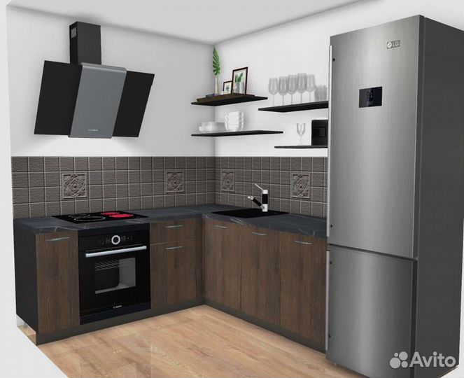 Кухня на заказ по индивидуальным размерам